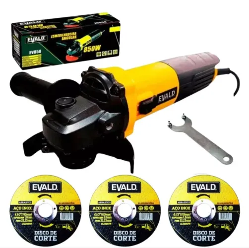 Esmerilhadeira Evald 850W - Lixadeira Pronta Entrega