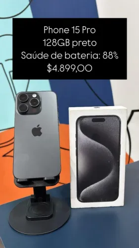 iPhone 11 Pro Max / 64GB / Preto / Saúde de bateria 75% / R$ 1.800,00
