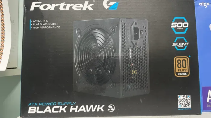 Vendo Fonte para PC 500W Fortrek Black Hawk