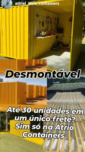 Containers Desmontáveis 3 metros para obra