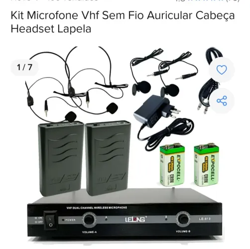 2 Microfone auricular headset 