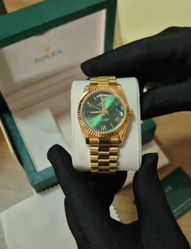 Relogio Rolex daydate cara verde