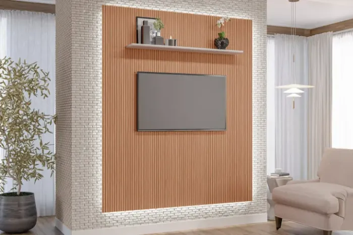 Painel Eloa Tuboarte 100% MDF tv ate 70 polegadas