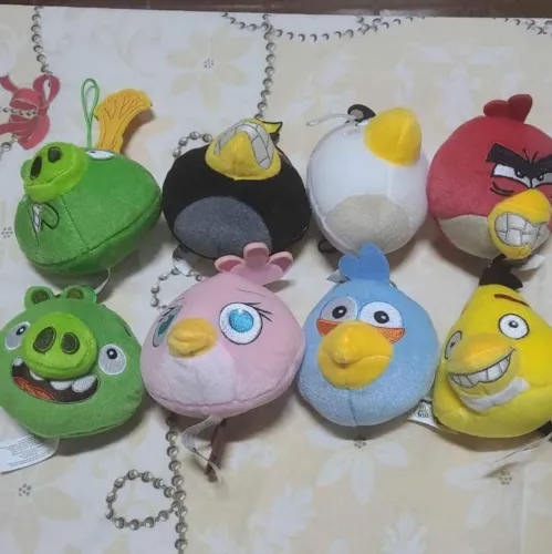 Kit Pelúcias Angry Birds - 8 Peças coleção completa 2015 mequi 