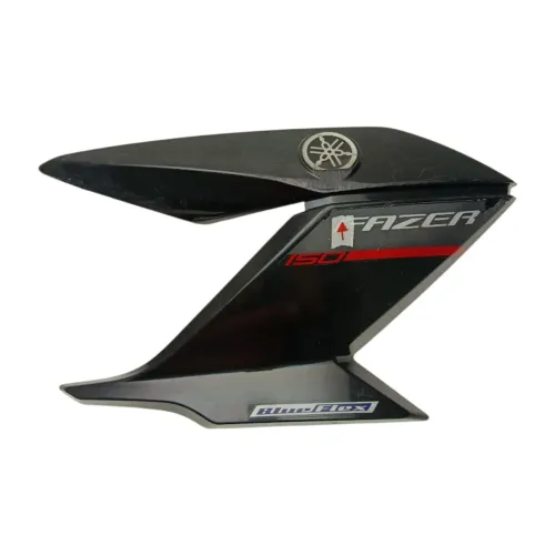 Aba Do Tanque Carenagem L/d Yamaha Fazer 150 2014 A 2022  Preta