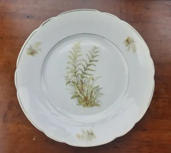 Prato decorativo de parede em porcelana antiga Real 24,5cm