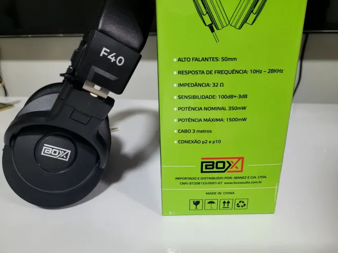 Fone de Ouvido Headphone Profissional F-40