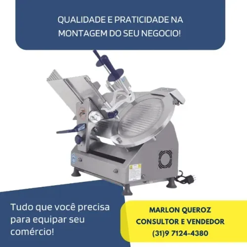 Fatiador de Frios Semi Automático Gural Lâmina 30CM Bivolt