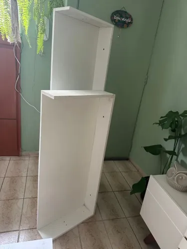 Prateleira de madeira MDF branca