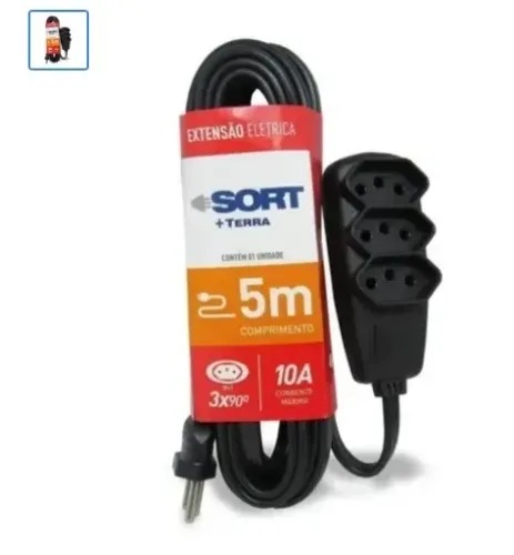Extensão Elétrica Sort Terra 5 Metros Legrand