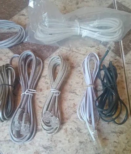 11 Cabos telefônicos - diversos modelos - novos