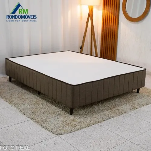 Base Box Casal Rondopremium Rondomóveis Frete Grátis - Até 12x S/ Juros