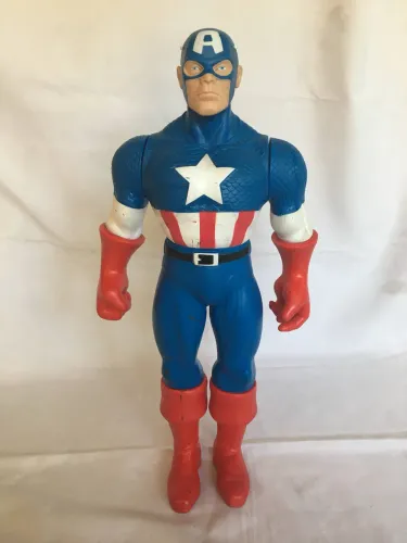 Boneco Capitão América Grande 50cm Articulado | Marvel