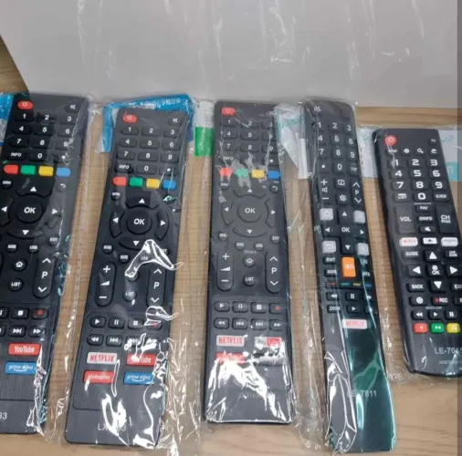 Controle Remoto para TV - 5 Peças - Novas