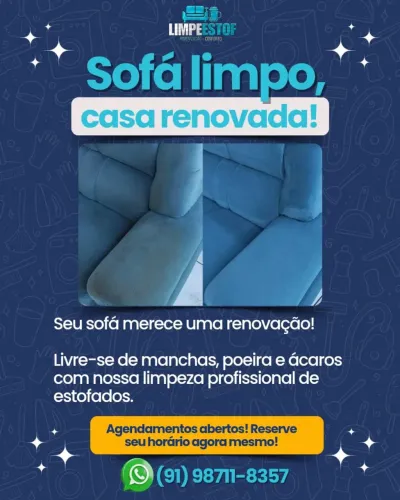 HIGIENIZAÇÃO DE SOFÁ