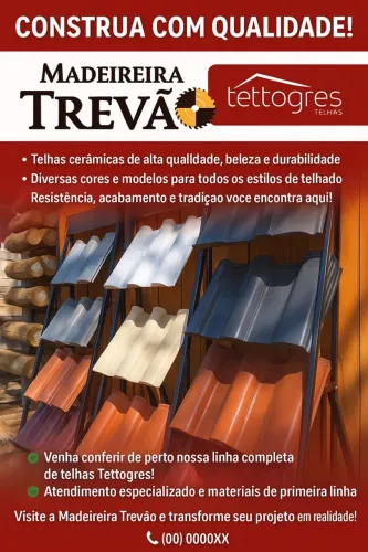 Telhas Cerâmicas Tettogres - Madeireira Trevão