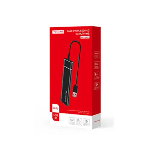 CASE PARA SSD M2 NVME USB 3.1 TOMATE MCS-M231
