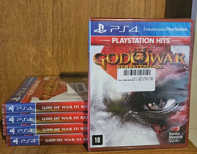 god of war remasterizado ps4 novo lacrado aceito cartao e analiso trocas