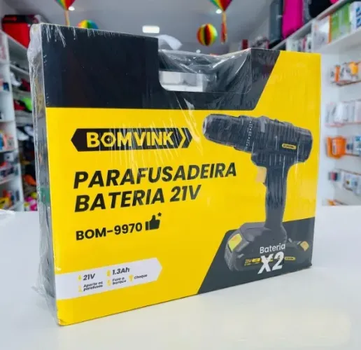 Parafusadeira Furadeira Elétrica Bomvink Bom-9970 Com Maleta