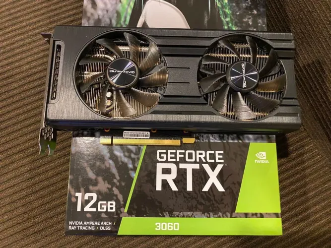 Placa de Vídeo Nvidia RTX 3060 Gainward Ghost com 12GB de memória.