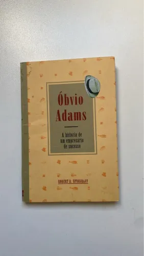 Livro Óbvio Adams - A história de um empresário de sucesso