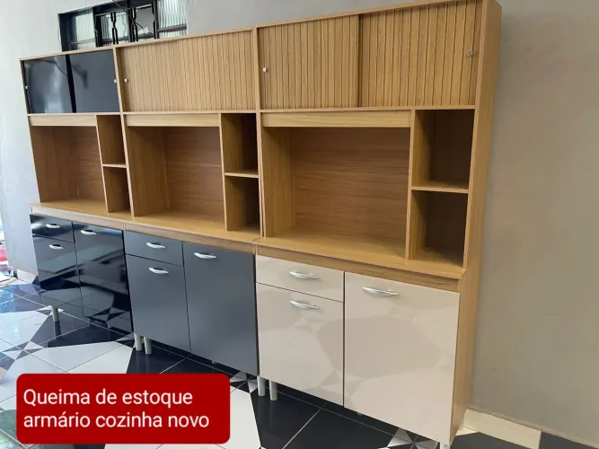 Queima de estoque hoje armário de cozinha novo tenho outros modelos 