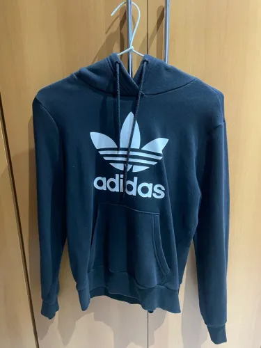 moletom capuz adidas essential classics