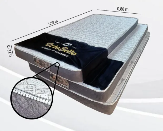 Colchão Solteiro D33 14cm Ortobello  - Entrega Rápida 