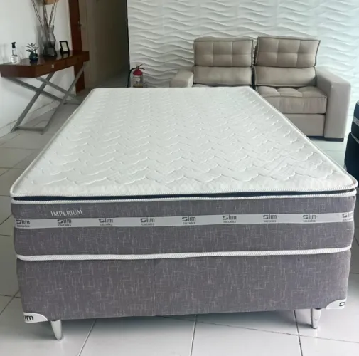 Cama de Casal alto luxo com Pillow Top