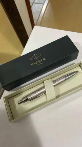 Caneta Parker Rosa Perolado  - Nova