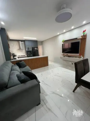 Casa com 3 dormitórios à venda, 100 m² por R$ 550.000,00 - Sítio do Campo - Praia Grande/S