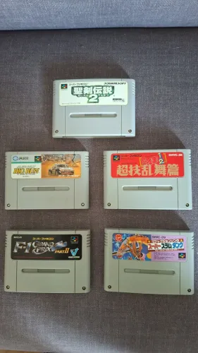 Lote 5 jogos originais Nintendo Super Famicom  - Também Vendo Separado