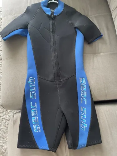 Kit Mergulho Completo: Roupa Neoprene Seac Sub + Nadadeiras, Máscara, Óculos e Botas