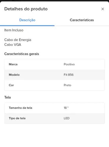 Monitor Positivo 