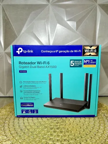 Roteador TP-Link EX1500 Wi-Fi 6 AX1500 Dual Band