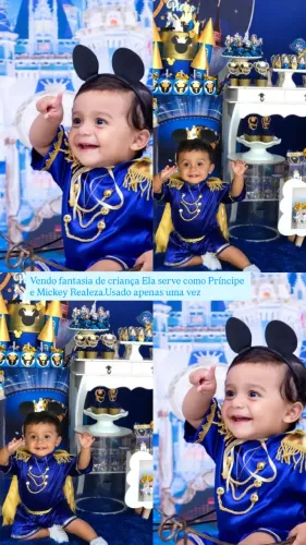 Vendo fantasia de Príncipe e mickey realeza 