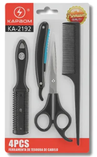 KIT CORTE DE CABELO 4 PEÇAS 
