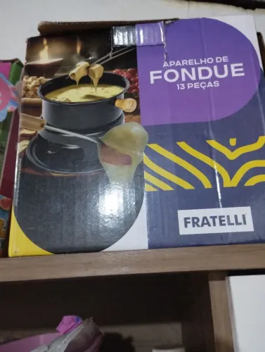 Fondue novo 13 peças todos utecilios no plástico
