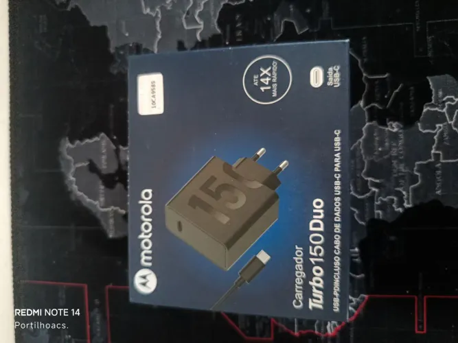 Carregador Turbo Motorola 150W com fonte USB-C / SUPER PROMOÇÃO 