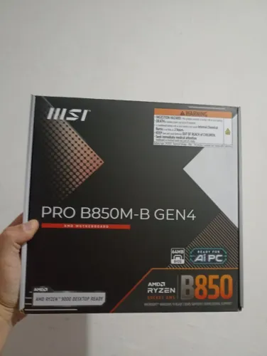 PLACA MÃE AM5 MSI PRO B850M-B (NOVA) (ACEITO CARTÃO)