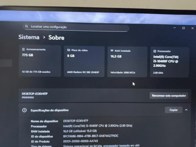 Pc game completo com periféricos 