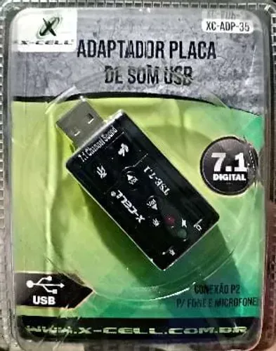 Adaptador Som USB PC