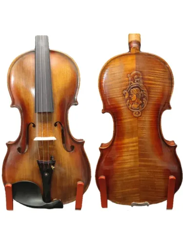 Violino feito a mão 4/4 entalhado