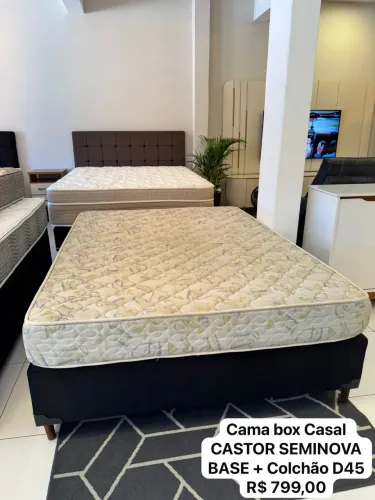 Colchão Box Casal seminova D45 Top - ENTREGO