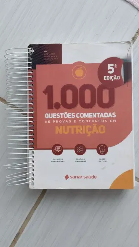 Livro para concurso em nutrição SANAR SAÚDE.