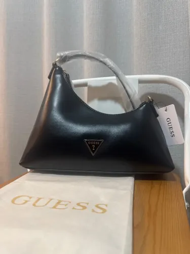 Bolsa Baguete Preta Guess original - Nova