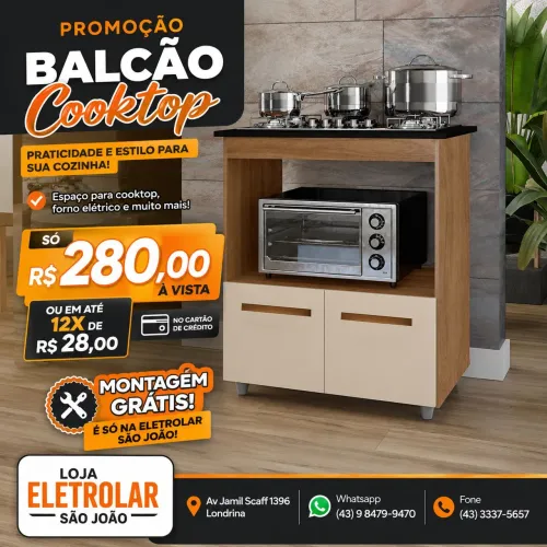 Armário para Cooktop