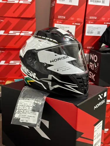Capacete norisk África do Sul - todos os tamanhos
