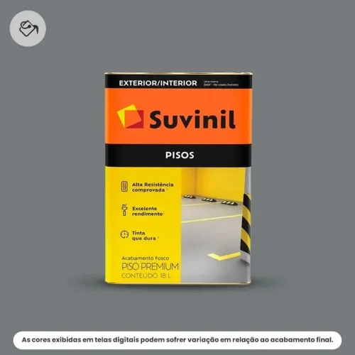 TINTAS SUVINIL PISOS 18L (Cinza)