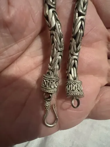 Corrente de Prata de Bali 925.